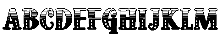 ZP Doohickey Patriot Condensed Font UPPERCASE