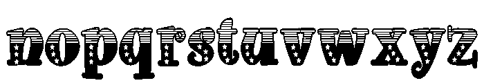 ZP Doohickey Patriot Condensed Font LOWERCASE