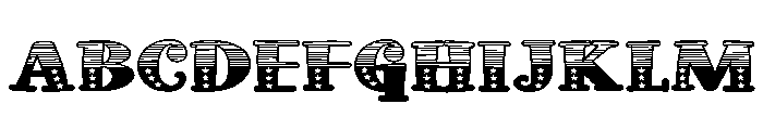 ZP Doohickey Patriot Expanded Font UPPERCASE