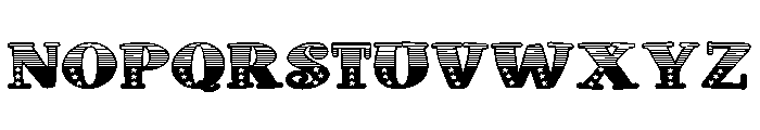 ZP Doohickey Patriot Expanded Font UPPERCASE