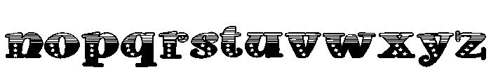 ZP Doohickey Patriot Expanded Font LOWERCASE