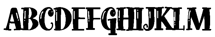 ZP Doohickey Shine Condensed Font UPPERCASE