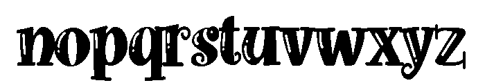 ZP Doohickey Shine Condensed Font LOWERCASE