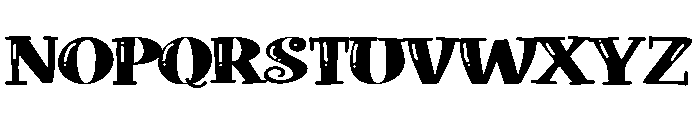 ZP Doohickey Shine Expanded Font UPPERCASE