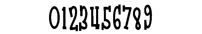 ZP Dragon Toes Condensed Bold Font OTHER CHARS