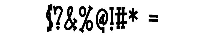 ZP Dragon Toes Condensed Bold Font OTHER CHARS