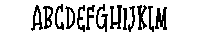 ZP Dragon Toes Condensed Bold Font UPPERCASE