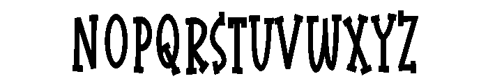 ZP Dragon Toes Condensed Bold Font UPPERCASE