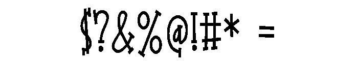 ZP Dragon Toes Condensed Font OTHER CHARS