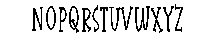 ZP Dragon Toes Condensed Font UPPERCASE