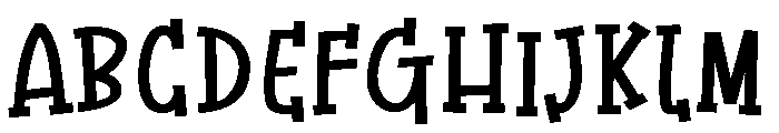 ZP Dragon Toes Expanded Bold Font UPPERCASE