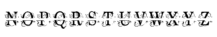 ZP Everfall Split Monogram Condensed Font UPPERCASE