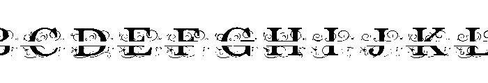 ZP Everfall Split Monogram Expanded Font UPPERCASE