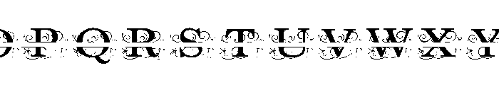 ZP Everfall Split Monogram Expanded Font UPPERCASE