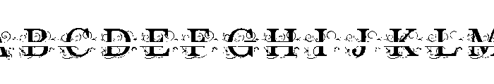 ZP Everfall Split Monogram Font UPPERCASE