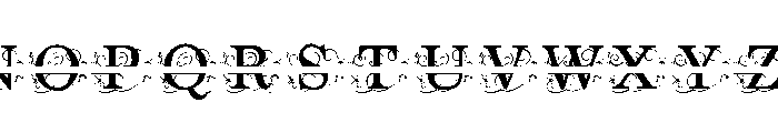 ZP Everfall Split Monogram Font UPPERCASE