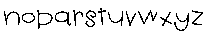 ZP Exaggerate Font LOWERCASE