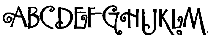 ZP Fancy Cakes Bold Font UPPERCASE