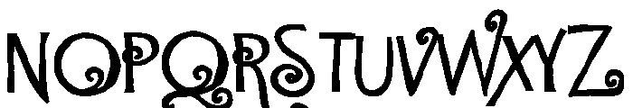 ZP Fancy Cakes Bold Font UPPERCASE