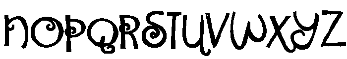 ZP Fancy Cakes Bold Font LOWERCASE