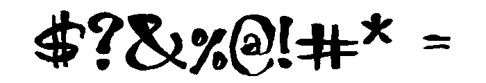 ZP Fast Forward Expanded Font OTHER CHARS