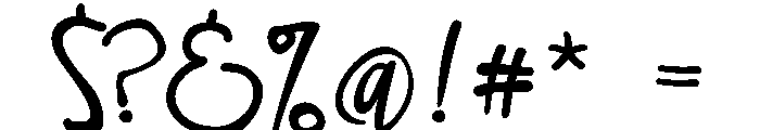 ZP Flinger Font OTHER CHARS