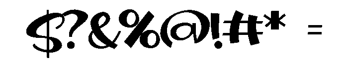 ZP Flopover Bold Font OTHER CHARS