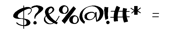 ZP Flopover Font OTHER CHARS