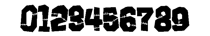 ZP Frankenfriend Condensed Font OTHER CHARS