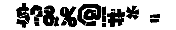ZP Frankenfriend Condensed Font OTHER CHARS