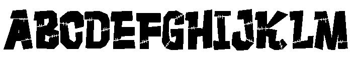 ZP Frankenfriend Condensed Font UPPERCASE