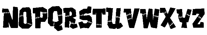 ZP Frankenfriend Condensed Font UPPERCASE