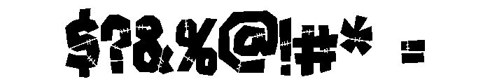 ZP Frankenfriend Extra-condensed Font OTHER CHARS