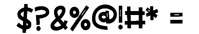 ZP Frankenfriend Sans Condensed Font OTHER CHARS