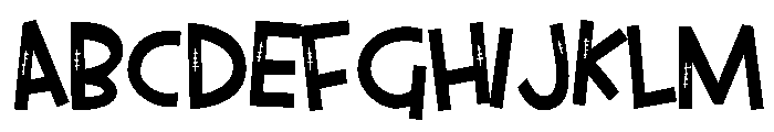 ZP Frankenfriend Sans Condensed Font UPPERCASE