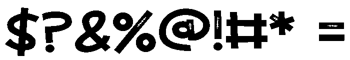 ZP Frankenfriend Sans Expanded Font OTHER CHARS