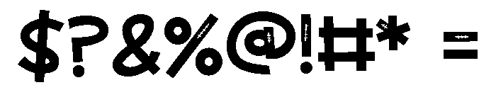 ZP Frankenfriend Sans Font OTHER CHARS