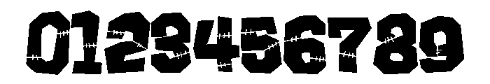 ZP Frankenfriend Semi-condensed Font OTHER CHARS
