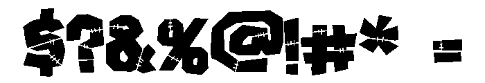 ZP Frankenfriend Semi-condensed Font OTHER CHARS