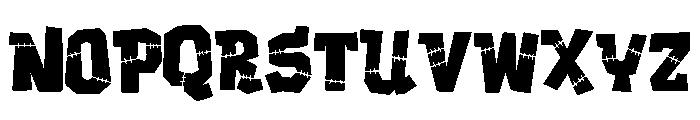 ZP Frankenfriend Semi-condensed Font UPPERCASE