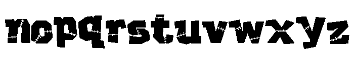 ZP Frankenfriend Semi-condensed Font LOWERCASE