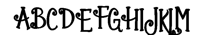 ZP Gingerbread Cake Condensed Bold Font UPPERCASE