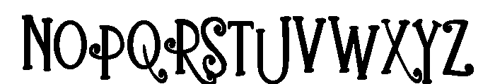 ZP Gingerbread Cake Condensed Bold Font UPPERCASE