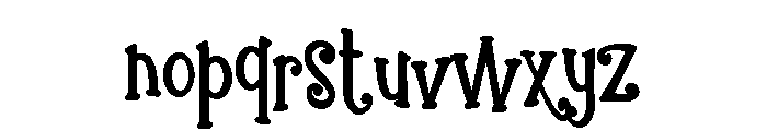 ZP Gingerbread Cake Condensed Bold Font LOWERCASE