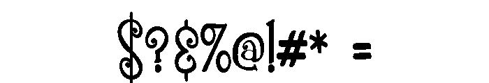 ZP Gingerbread Cake Condensed Font OTHER CHARS