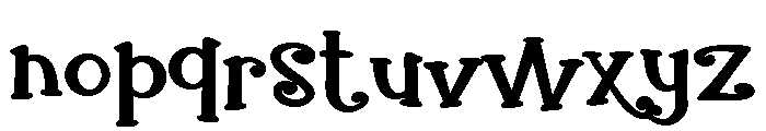 ZP Gingerbread Cake Expanded Bold Font LOWERCASE