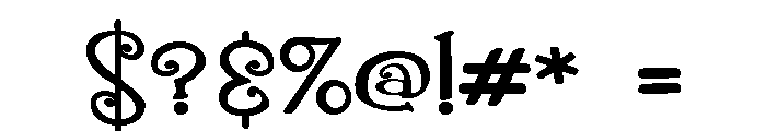 ZP Gingerbread Cake Expanded Font OTHER CHARS