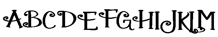 ZP Gingerbread Cake Expanded Font UPPERCASE