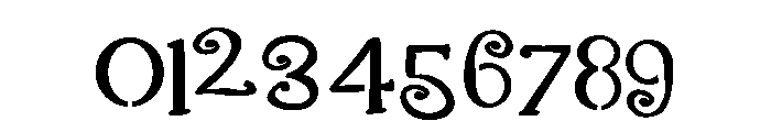 ZP Gingerbread Cake Stencil Expanded Font OTHER CHARS