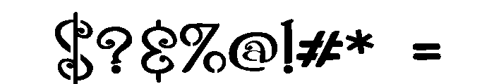 ZP Gingerbread Cake Stencil Expanded Font OTHER CHARS